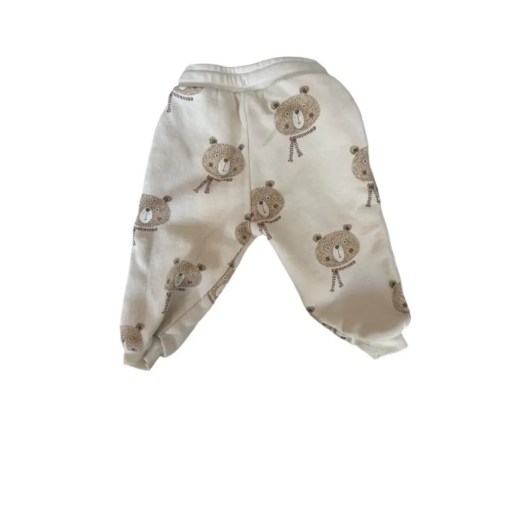 Rylee + Cru Baby Beige Bears Relaxed Sweatshirt Size 6-12 M